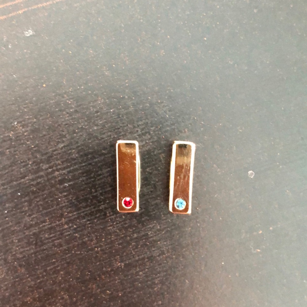 Gold stone charms
